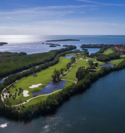 Aerial view of Deering Bay