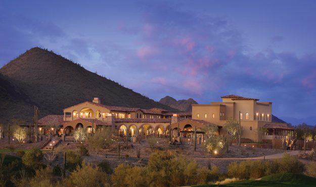 Blackstone Country Club Clubhouse at evening