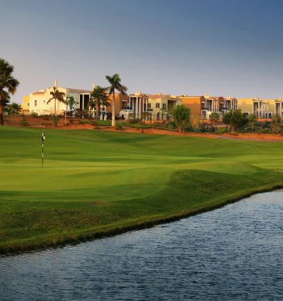 the 2nd hole at the allegria golf course in Cairo