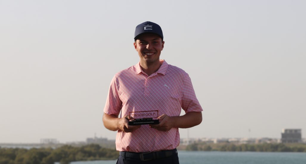 Winner of the 2022 Troon Abu Dhabi Pro Am Erik Lindwall