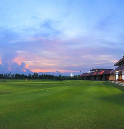 Panoramic view of the golf academy at Vattanac Golf Resort