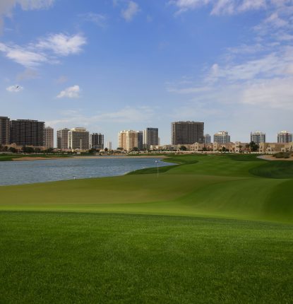 15th hole at The Els Club Dubai
