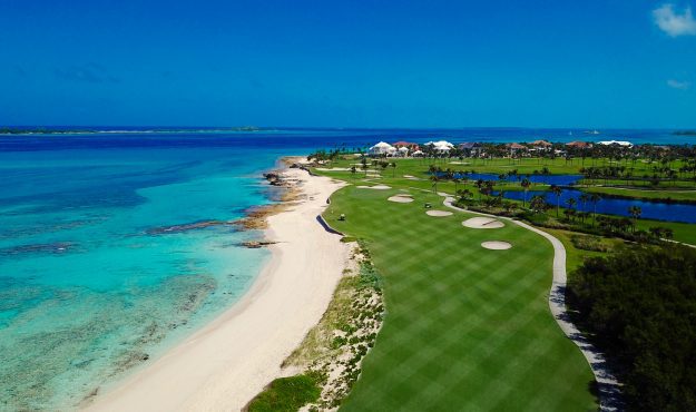 Arial view of Ocean Club Golf Course