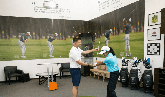 Teaching Professional David Laing at Montgomerie Golf Club Dubai