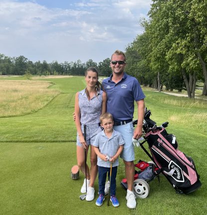 Pavel Pokorný and family at PGA National Czech Republic