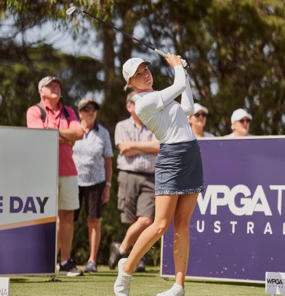 Kelsey Bennet at Australian WPGA event