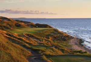 Whistling Straits hole by the lake