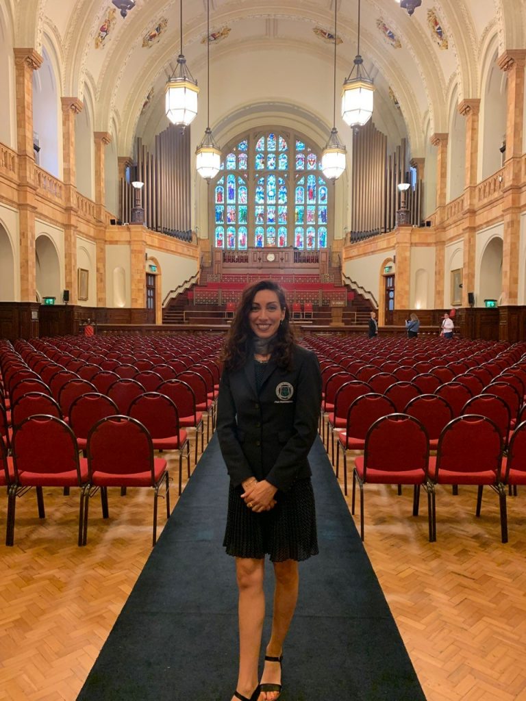 Rosana Gomez Valdor standing in a church