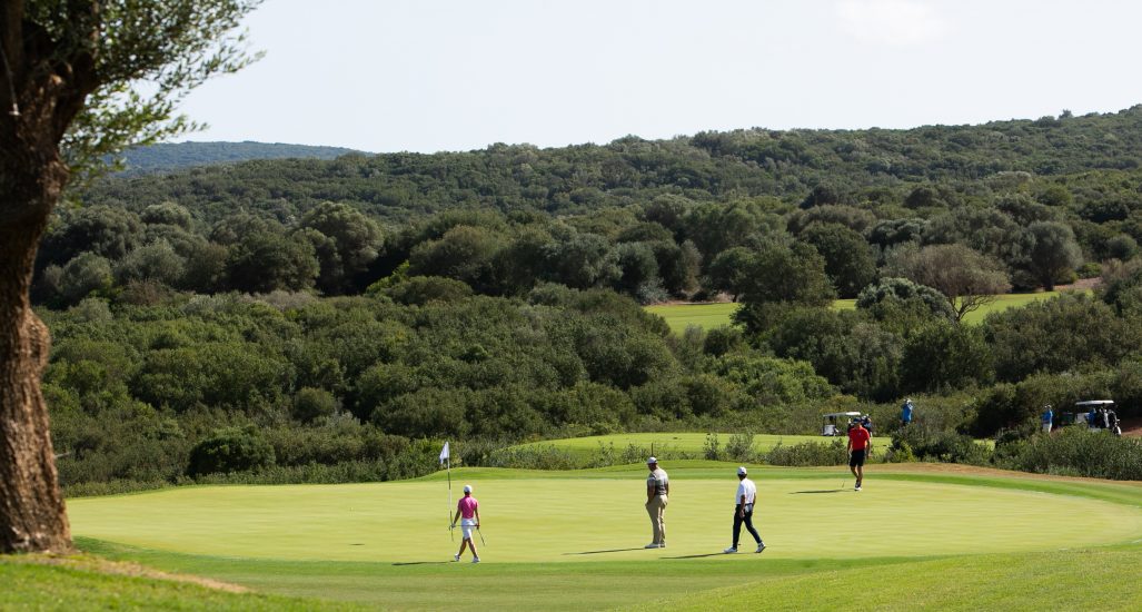 Golfers at Aegean Messinia Pro Am At Costa Navarino