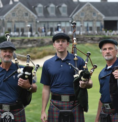 Bagpipe Players at Fieldstone Golf Club