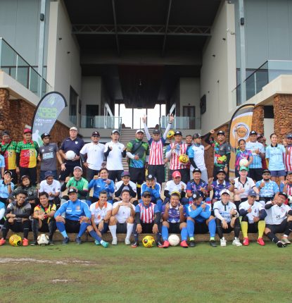 Team photo at FootGolf Malaysia Open 2022