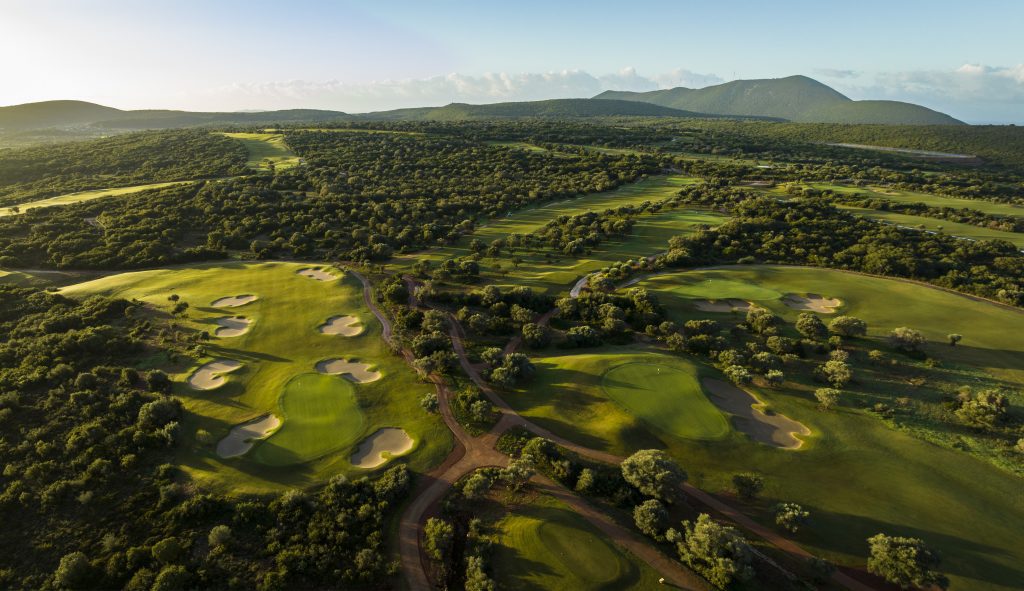 Aerial view of The Hills Course at Costa Navarino