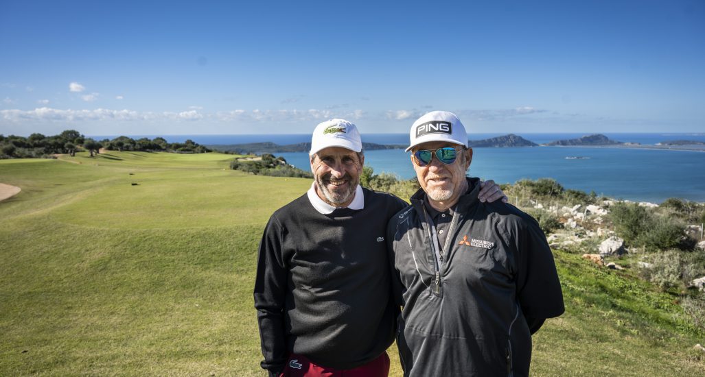 José María Olazábal and Miguel Ángel Jiménez at Costa Navarino