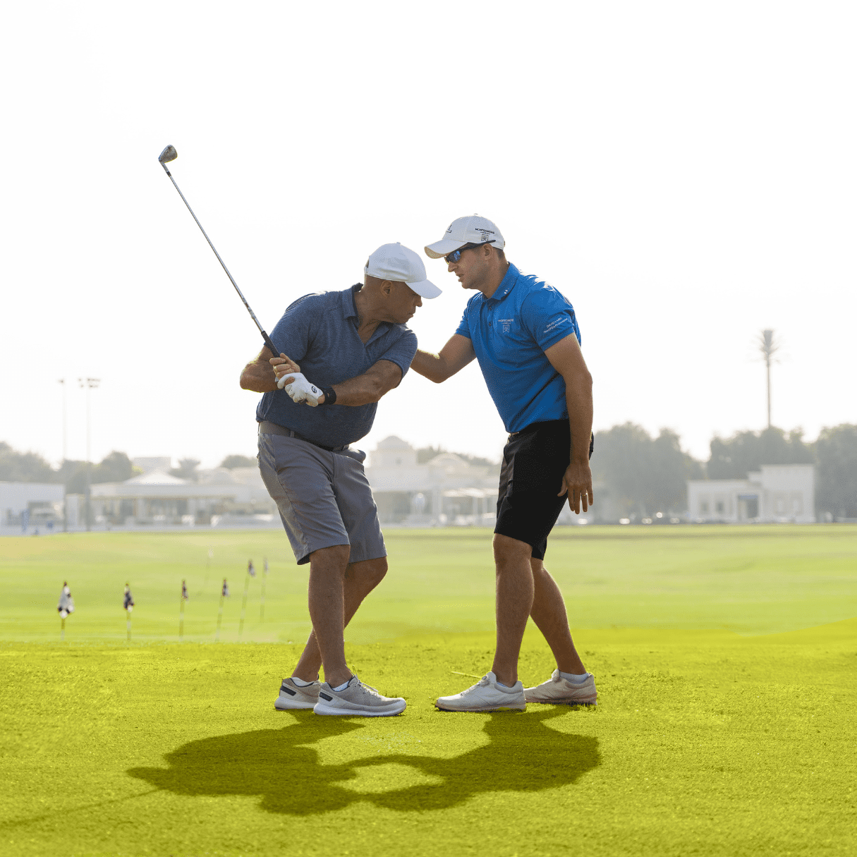 David teaching at Montgomerie Golf Club Dubai