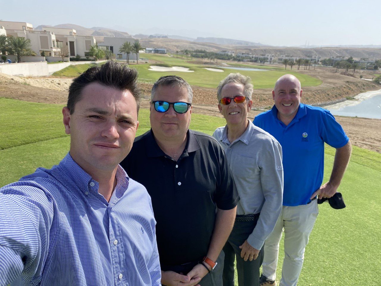 Freddie Rexstrew, Dj Flanders, Mark Chapleski and Derek Smith at La Vie Club in Oman