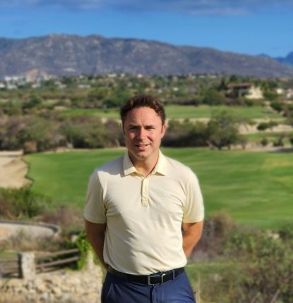 Lolyd walton on the golf course at Palmilla