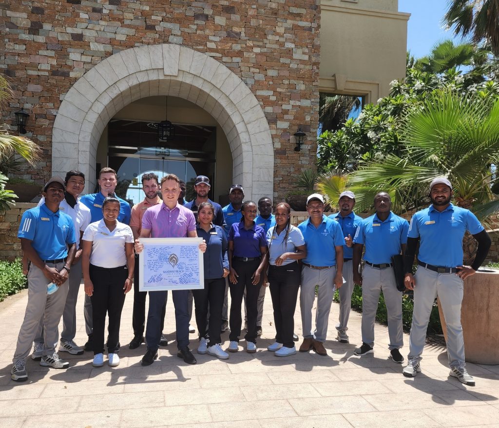 Lloyd Walton with Associates at A golf course in Abu Dhabi