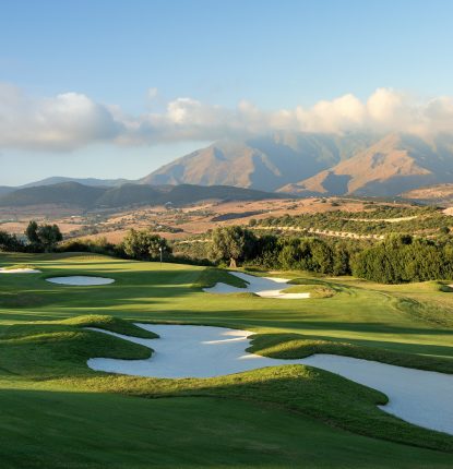 View over the golf course at Finca Cortesin