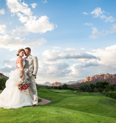 married couple at Sedona Golf Resort