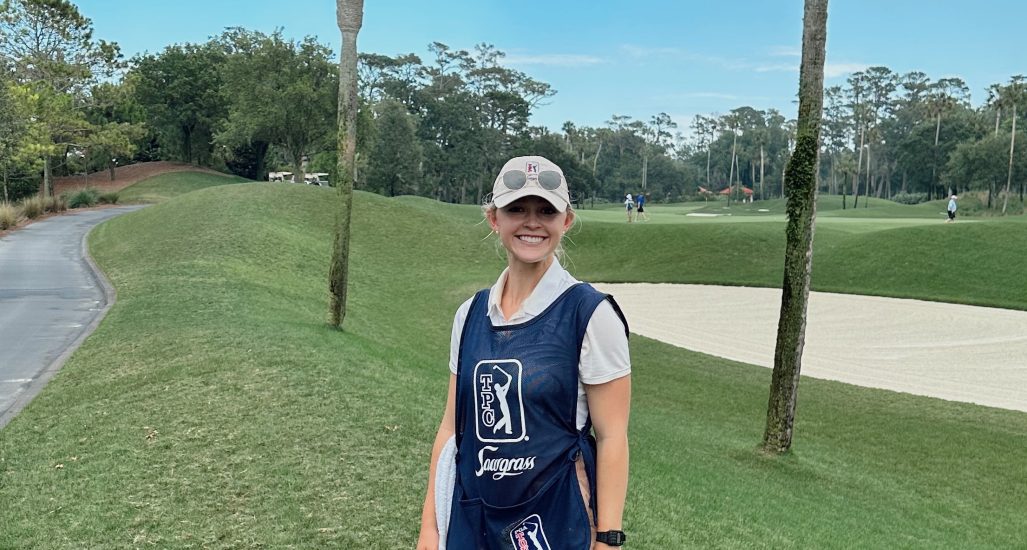 Elly Carlson - Caddie at TPC Sawgrass