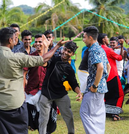 Associates at Victoria Golf Resort in Sri Lanka celebrating Aluth Avurudu