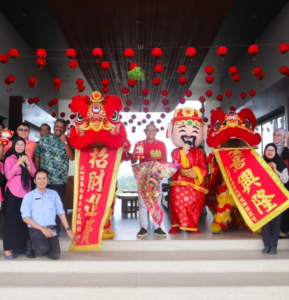 The Lion Dance at The Els Club Desaru Coast to celebrate Lunar New Year
