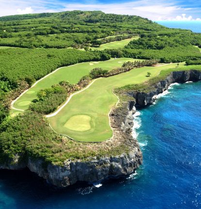East Course hole 7 at LaoLao Bay Golf & Resort in Saipan